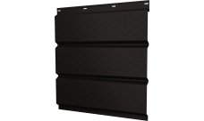 Софит металлический Классик v01 Grand Line полная перфорация 0,5 Drap TX с пленкой RR 32 темно-коричневый