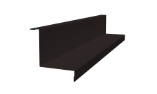 Угол внутренний простой фальц Grand Line 0,5 Rooftop Бархат RAL 9005 черный (2м)