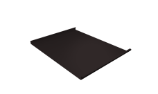 Фальц двойной стоячий Grand Line 0,5 Velur X с пленкой на замках RAL 9005 черный