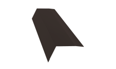 Планка карнизная 100х65 Grand Line 0,5 PurLite Matt RR 32 темно-коричневый (2м)