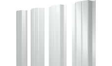 Штакетник П-образный A с прямым резом Grand Line 0,5 Satin RAL 9003 сигнальный белый