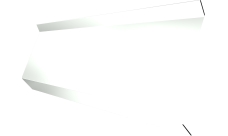 Планка примыкания в штробу 60 Grand Line 0,45 PE lite с пленкой RAL 9003 сигнальный белый (3м)