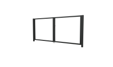 Ворота Жалюзи 2,0х3,6 RAL 7016 без заполнения