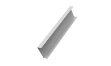 Декоративная накладка на столб универсальная 62х55 для забора жалюзи 0,45 Drap TX RAL 7047 телегрей 4 (1,8м)