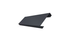 Ламель лицевая 100 забора жалюзи Texas 0,45 PE-Double RAL 7024 мокрый асфальт