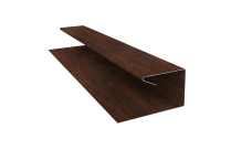 Планка П-образная завершающая сложная (КД) 0,45 Print-Double Premium Cherry Wood Dark F (2м)