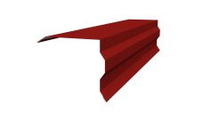 Планка торцевая фигурная 100х85 Grand Line 0,45 PE с пленкой RAL 3011 коричнево-красный (2м)