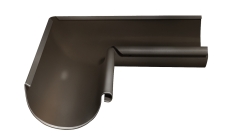 Угол желоба внутренний Grand Line ПУ 90гр 125мм RR 32 темно-коричневый