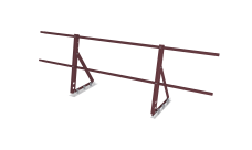 Ограждение кровельное на фальц Optima 0,65х2м RAL 3005