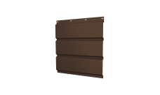 Софит металлический Grand Line полная перфорация 0,45 Drap TR с пленкой RAL 8017 шоколад