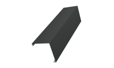 Декоративная накладка на столб универсальная угловая 60х60 для забора жалюзи Grand Line 0,45 Drap TX RAL 7016 антрацитово-серый (3м)