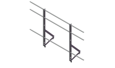 Ограждение кровельное Optima 1,2х2м RAL 8017