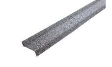 Планка примыкания Grand Line c базальтовой крошкой для мягкой кровли серая 1,25м