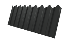 Профнастил С20B фигурный Grand Line 0,45 Drap TX RAL 7016 антрацитово-серый