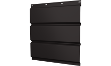 Софит металлический Классик v01 Grand Line без перфорации 0,45 PE-Double с пленкой RR 32 темно-коричневый