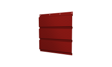 Софит металлический Grand Line полная перфорация 0,45 PE с пленкой RAL 3011 коричнево-красный