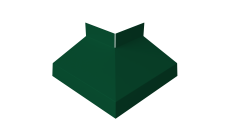 Угол отлива внешний 70 0,5 Satin Matt TX с пленкой RAL 6005 зеленый мох