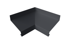 Угол отлива внутренний 70 Grand Line 0,45 PE-Double с пленкой RAL 7024 мокрый асфальт