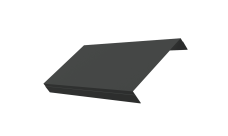 Ламель лицевая 150 забора жалюзи Texas 0,5 Velur X RAL 7016 антрацитово-серый