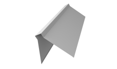 Планка конька плоского 220х50х220 Grand Line 0,45 Drap TX RAL 9003 сигнальный белый (3м)