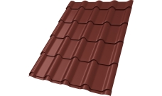 Профиль волновой "Камея" ("Kamea") 0,45 ПЭ RAL 3009 оксидно-красный