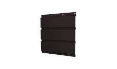 Софит металлический Grand Line полная перфорация 0,45 Drap TR с пленкой RAL 9005 черный