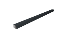 Труба гофрированная Vortex Lite Matt 76х102х3000мм RAL 7016 антрацитово-серый