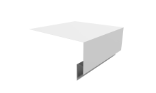 Планка околооконная сложная 250х75х18 (j-фаска) 0,45 Drap TX RAL 9003 сигнальный белый (2м)