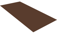 Плоский лист 0,5 Satin Matt с пленкой RAL 8017 шоколад