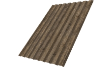 Профнастил С20A Grand Line 0,45 Принт Элит Северное дерево TwinColor