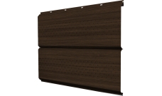 Софит металлический ЭкоБрус new Grand Line c перфорацией 0,45 Print Elite Coffee Wood TwinColor