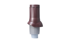 Выход вентиляционный канализации Gervent изолированный 110/160мм коричневый