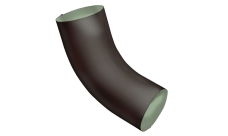 Колено 60 град GL PE Matt 90 мм RAL 8017 шоколад