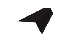 Планка капельник 100х55 0,5 Satin Matt RAL 9005 черный (2м)