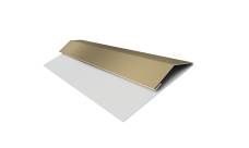 Планка стартово-финишная Экобрус, Экобрус новый Grand Line 0,4 PE с пленкой RAL 1014 слоновая кость (2м)