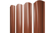 Штакетник Круглый фигурный Grand Line 0,45 Drap ST RAL 8004 терракота