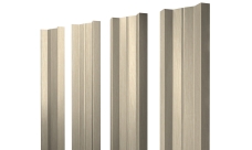 Штакетник М-образный A с прямым резом Grand Line 0,45 Print Elite Milky Wood TwinColor
