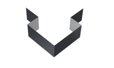 Угол внешний симметричный фибросайдинга 0,5 Satin с пленкой RAL 7024 мокрый асфальт (3м)