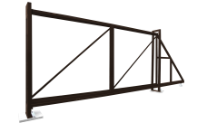 Ворота откатные Colority Zinc 2,03x4,5 RAL 8017