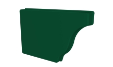 Заглушка желоба левая Vortex Lite 130мм RAL 6005 зеленый мох