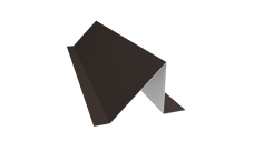 Планка снегозадержания 0,5 Satin с пленкой RR 32 темно-коричневый (2м)