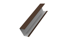 Крышка жалюзи Milan, Tokyo (для калиток, ворот) 0,5 PE RAL 8017 шоколад (2м)