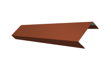 Ламель обратная 50 забора жалюзи Texas Grand Line 0,45 Drap TX RAL 8004 терракота