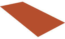 Плоский лист 0,5 Satin с пленкой RAL 8004 терракота