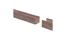 Соединитель профиля для рейки кубообразной Grand Line Ш50/В50 0,4 Al Беленый дуб