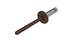 Заклёпка вытяжная Daxmer 4,8х10 RAL 8017 (500шт) нерж/нерж