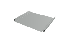 Кликфальц Pro Grand Line 0,5 Satin с пленкой на замках RAL 9006 бело-алюминиевый