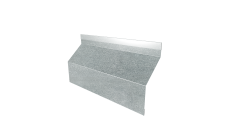 Ламель забора жалюзи Milan Slim стартовая/финишная для калиток и ворот Grand Line 0,5 Zn