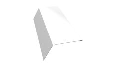 Планка карнизная 120х80 Grand Line 0,45 PE с пленкой RAL 9003 сигнальный белый (2м)