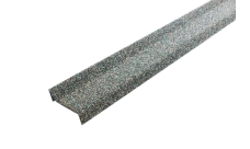 Планка примыкания Grand Line c базальтовой крошкой для мягкой кровли зеленая 1,25м